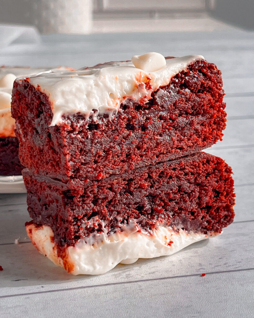 How to make red velvet brownies without eggs