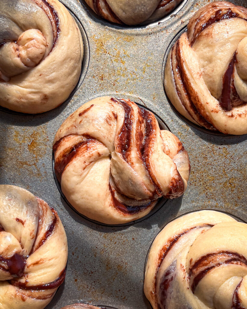 Nutella brioche rolls without eggs