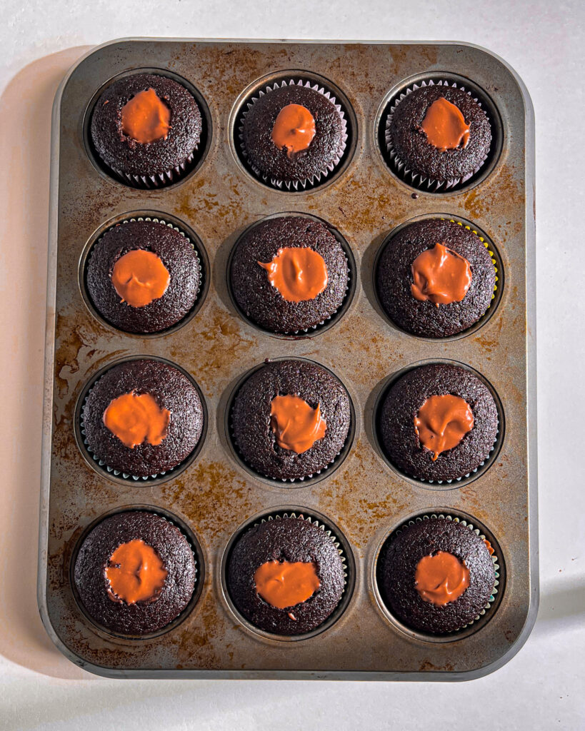Chocolate Custard Cupcakes