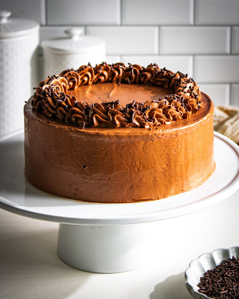 vegan chocolate cake with vinegar and baking soda