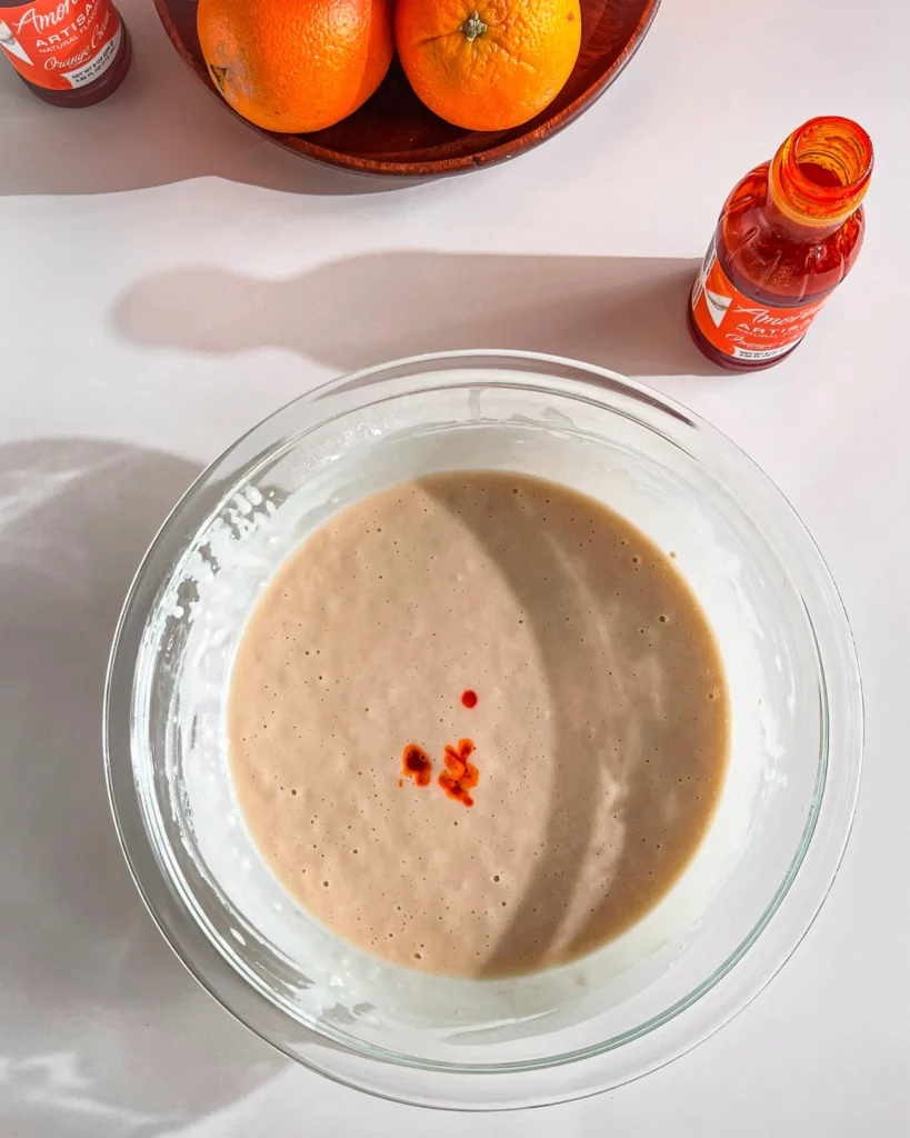 orange cake made with Amoretti natural flavor