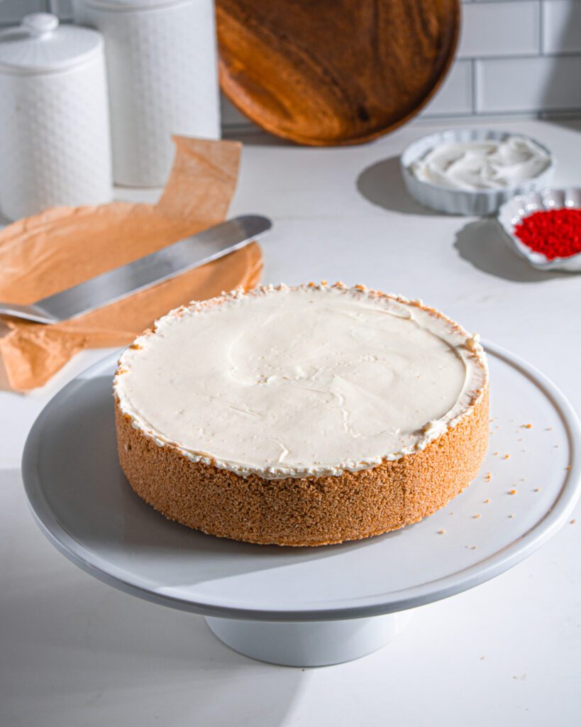 No-Bake White Chocolate Raspberry Cheesecake step8