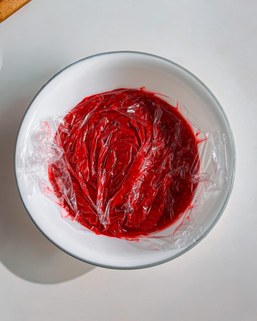homemade raspberry compote step by step