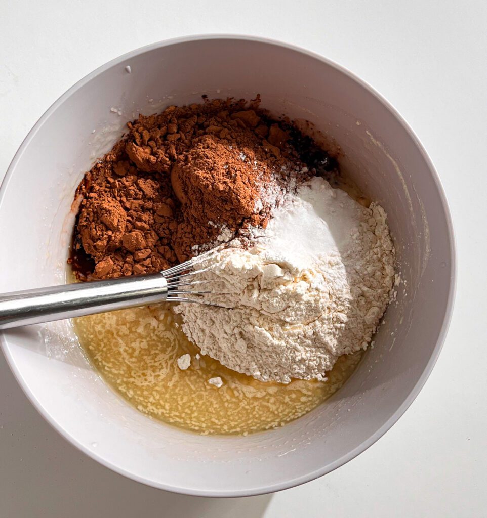 Eggless Vegan Chocolate Cake step by step recipe