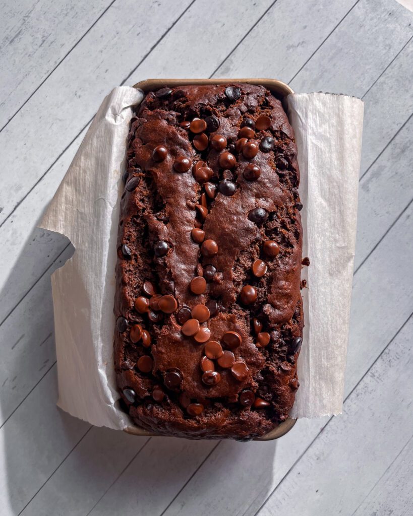 Eggless Chocolate Banana Bread step by step recipe