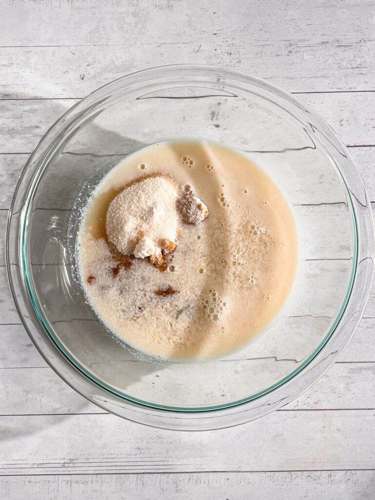 Adding sugar to liquid ingredients for eggless chocolate cupcakes