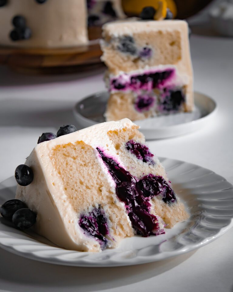 small batch eggless blueberry cake recipe
