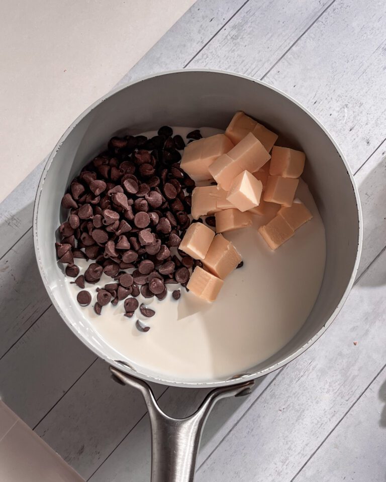 Fudge Glaze Process step by step