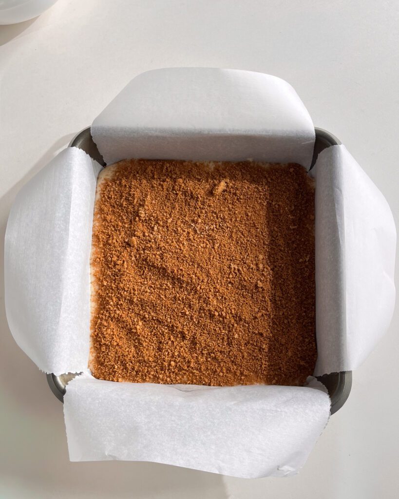 Starbucks Coffee Cake sprinkled with cinnamon sugar
