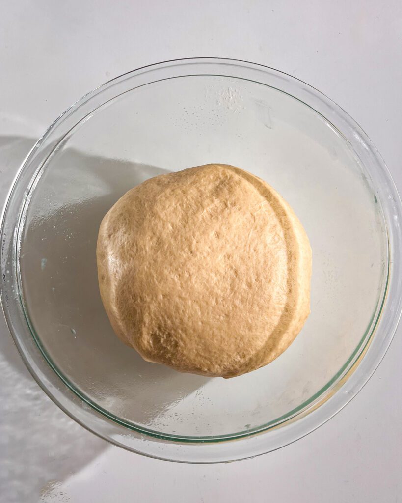 cinnamon roll dough after kneading