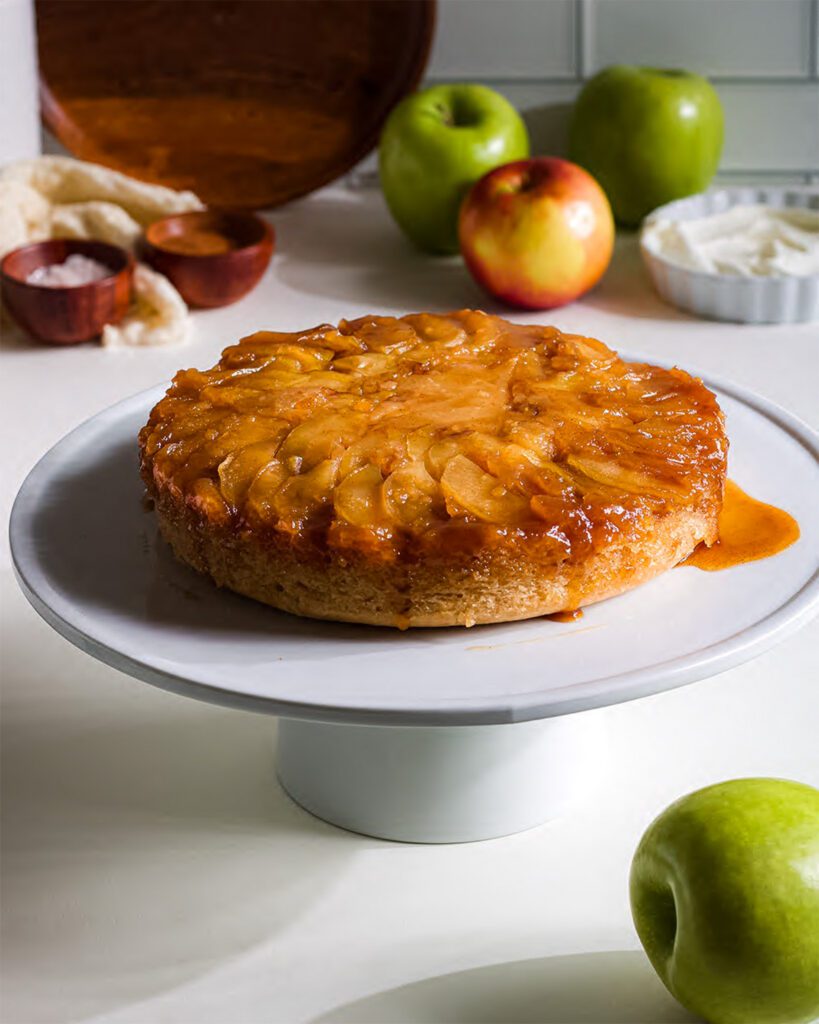 Caramel Apple Upside down cake