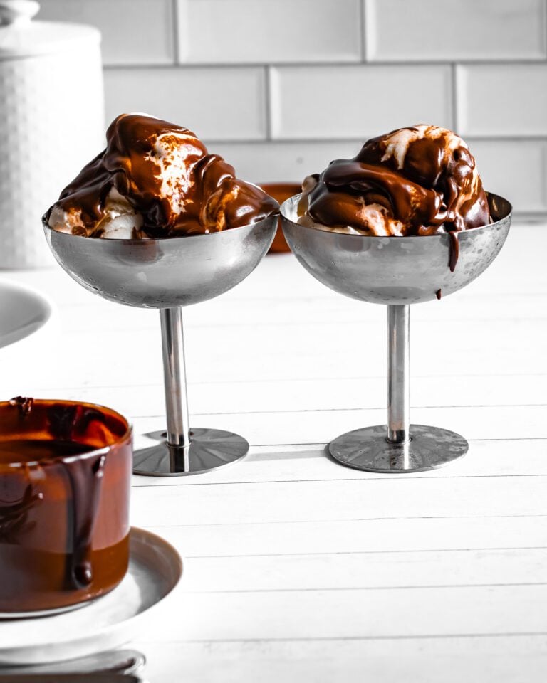 Chocolate Fudge Sauce served with Ice Cream
